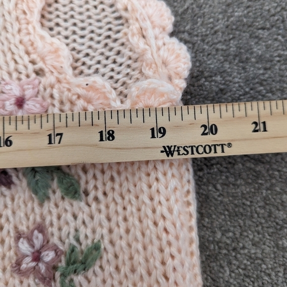 Hobie Pink Floral Embroidered Vest - Picture 9 of 11